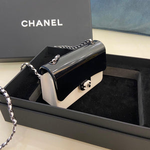 Chanel AS2534 Acrylic Mini Flap Bag White and Black - Default Title - View 6