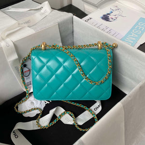Chanel AS2615 Woc Wallet on Chain with Gold Charm Mini Vintage Calfskin Bag - Default Title - View 2