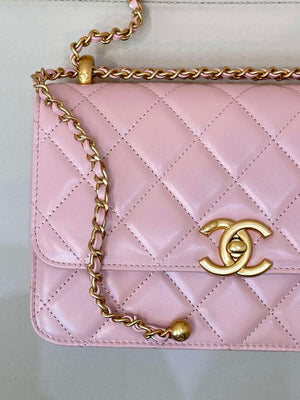 Chanel AS2649 Woc Wallet on Chain Calfskin Bag Pink - Default Title - View 4