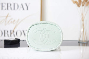 Chanel AS2859 Bucket Bag Shoulder Bag Shiny Grained Calfskin Light Green - Default Title - View 6