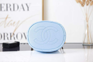 Chanel AS2859 Bucket Bag Shoulder Bag Shiny Grained Calfskin Light Blue - Default Title - View 7