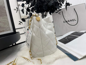Chanel AS2859 Bucket Bag Lambskin White - Default Title - View 5