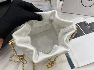 Chanel AS2859 Bucket Bag Lambskin White - Default Title - View 7