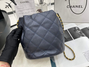 Chanel AS2859 Bucket Bag Lambskin Navy blue - Default Title - View 5