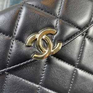 Chanel AS2877 Small Box Bag Lambskin Gold Metal Black - Default Title - View 6
