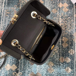 Chanel AS2877 Small Box Bag Lambskin Gold Metal Black - Default Title - View 8