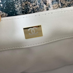 Chanel AS2877 Small Box Bag Lambskin Gold Metal Beige - Default Title - View 8