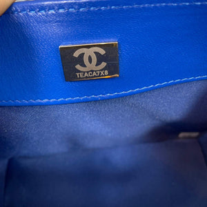 Chanel AS2877 Small Box Bag Lambskin Gold Metal Blue - Default Title - View 9