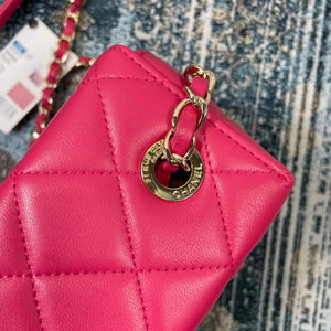 Chanel AS2877 Small Box Bag Lambskin Gold Metal Plum - Default Title - View 7