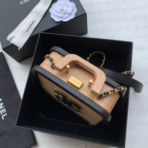 Chanel AS2926 Chanel Vanity Case Beech Wood Box Bag - Default Title - View 4