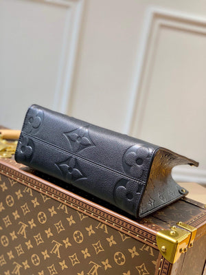 LV M45653 Louis Vuitton Onthego Pm Bag M45779 leather Black - Default Title - View 3