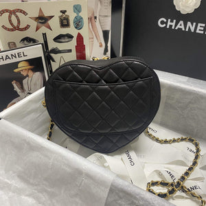 Chanel AS2928 Flap Large Heart Bag Lambskin Black - Default Title - View 3