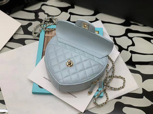 Chanel AS3191 Large Heart Bag Lambskin Light Blue - Default Title - View 7