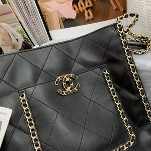 Chanel AS2956 Shopping Bag Calfskin Black - Default Title - View 2