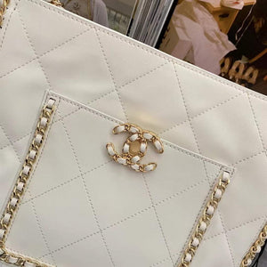 Chanel AS2956 Shopping Bag Calfskin White - Default Title - View 2