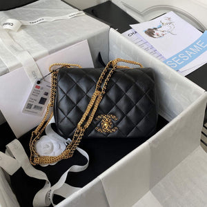Chanel AS2975 Small Flap Bag Lambskin Black - Default Title - View 1