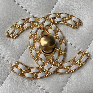 Chanel AS2975 Small Flap Bag Lambskin White - Default Title - View 3