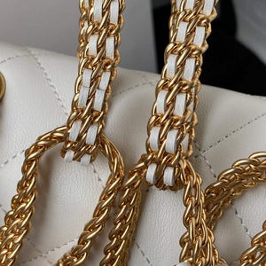 Chanel AS2975 Small Flap Bag Lambskin White - Default Title - View 4