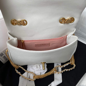 Chanel AS2975 Small Flap Bag Lambskin White - Default Title - View 6