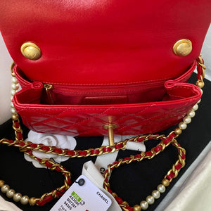 Chanel AS3000 Mini Flap Bag Calfskin Red - Default Title - View 7