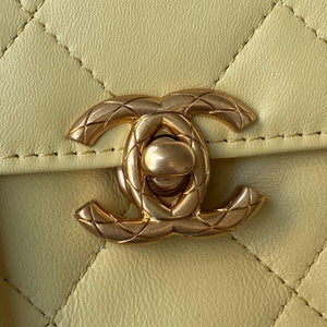 Chanel AS3011 Small Flap Bag Lambskin Yellow - Default Title - View 3
