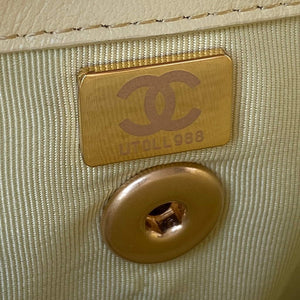 Chanel AS3011 Small Flap Bag Lambskin Yellow - Default Title - View 9
