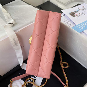 Chanel AS3011 Small Flap Bag Lambskin Pink - Default Title - View 6