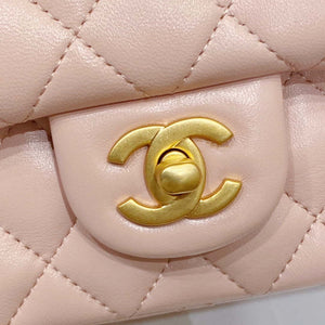 Chanel AS3041 Flap Classic Bag CF Camellia Lambskin Pink Gold - Default Title - View 8