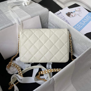Chanel AS3103 Chanel 19 Handbag Calfskin White - Default Title - View 2