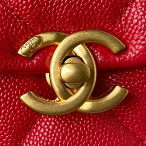 Chanel AS3108 Chanel Flap bag Grained Calfskin Red - Default Title - View 3