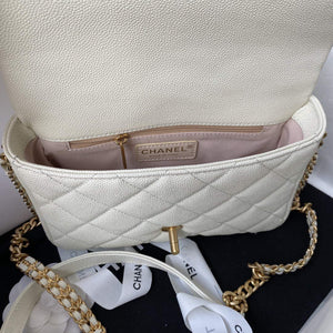 Chanel AS3108 Chanel Flap bag Grained Calfskin White - Default Title - View 7