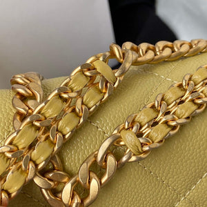 Chanel AS3108 Chanel Flap bag Grained Calfskin Yellow - Default Title - View 4