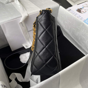 Chanel AS3111 Hobo Small Handbag Lambskin Black - Default Title - View 5