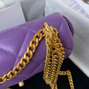 Chanel AS3113 Mini Flap Bag Lambskin Purple - Default Title - View 4