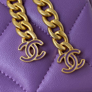 Chanel AS3113 Mini Flap Bag Lambskin Purple - Default Title - View 7