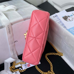 Chanel AS3113 Mini Flap Bag Lambskin Rose Red - Default Title - View 6