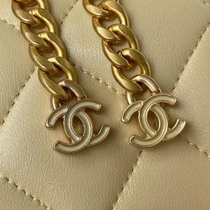 Chanel AS3113 Mini Flap Bag Lambskin Yellow - Default Title - View 5
