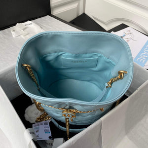 Chanel AS3117 Bucket Bag Lambskin Blue - Default Title - View 7
