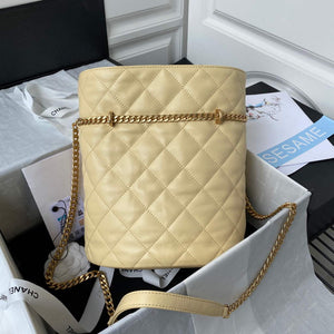 Chanel AS3117 Bucket Bag Lambskin Yellow - Default Title - View 2