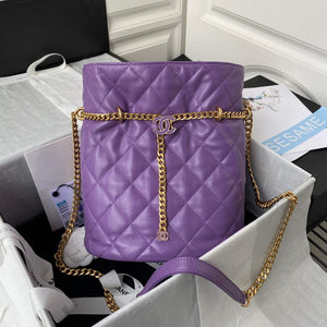 Chanel AS3117 Bucket Bag Lambskin Purple - Default Title - View 1