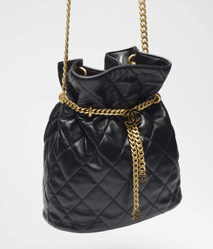 Chanel AS3117 Bucket Bag Lambskin B07634 Black - Default Title - View 4