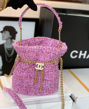 Chanel AS3117 Bucket Bag Tweed Pink - Default Title - View 7