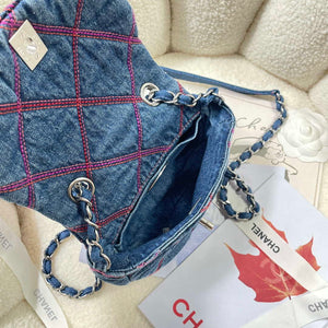 Chanel AS3187 22A Beach Denim mini saddle bag Denim blue - Default Title - View 7