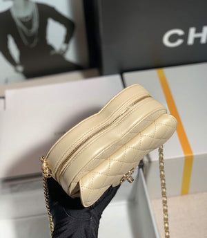 Chanel AS3191 Large Heart Bag Lambskin Gold - Default Title - View 6