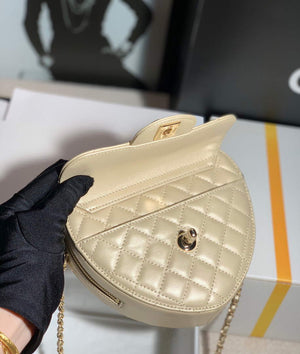 Chanel AS3191 Large Heart Bag Lambskin Gold - Default Title - View 8