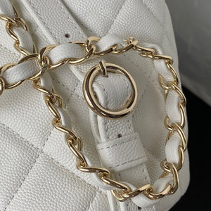 Chanel Backpack AS3200 Calfskin White Gold - Default Title - View 5