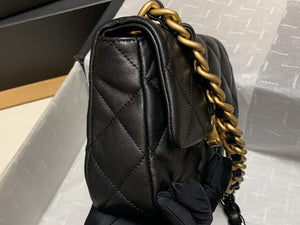 Chanel AS3205 Mini Flap bag lambskin gold Black - Default Title - View 5