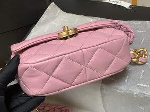 Chanel AS3205 Mini Flap bag lambskin gold Pink - Default Title - View 6