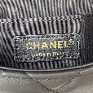 Chanel Mini Flap Bag Lambskin Gold-Tone Metal AS3205 Black - Default Title - View 8