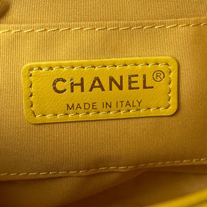 Chanel Mini Flap Bag Lambskin Gold-Tone Metal AS3205 Yellow - Default Title - View 8